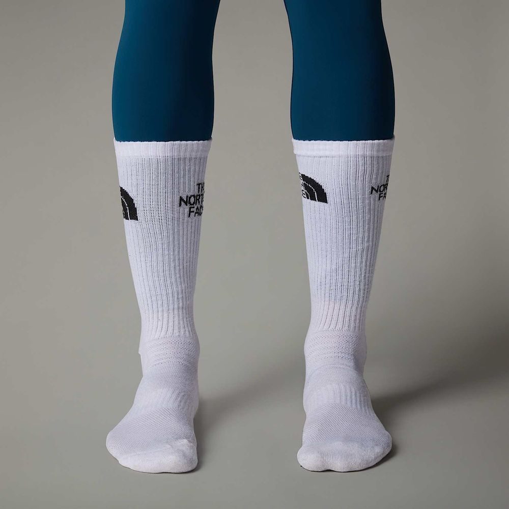 MULTI SPORT CUSH CREW SOCK 3P, BLACK ASSORTED
