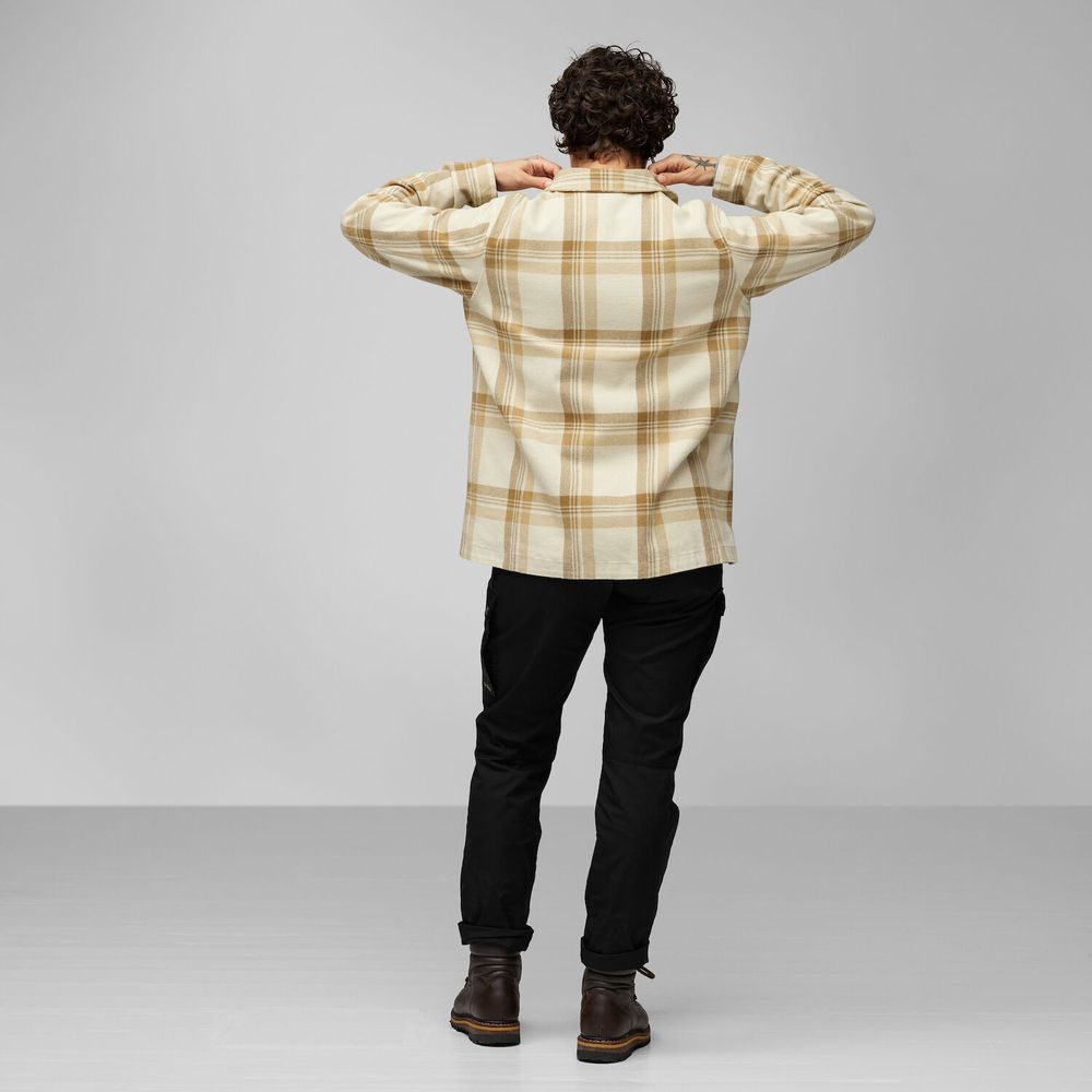 Singi Flannel Overshirt W Patina Green-Deep Patina