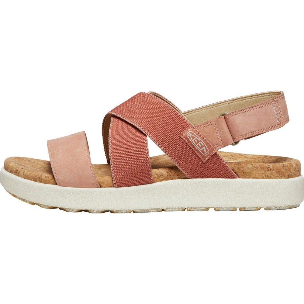 ELLE CRISS CROSS WOMEN, baked clay/cork
