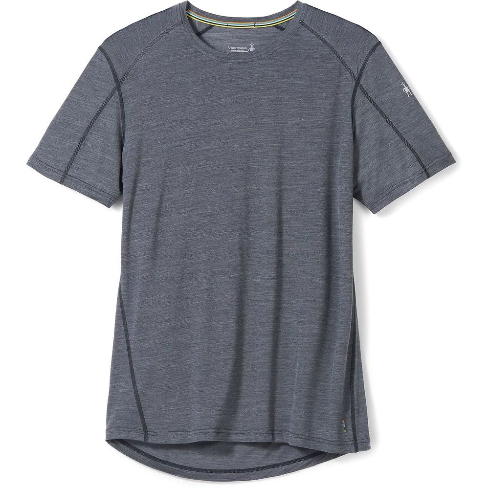 M MERINO SPORT 120 MOUN BIK SHRT SLEV TE, medium gray heather