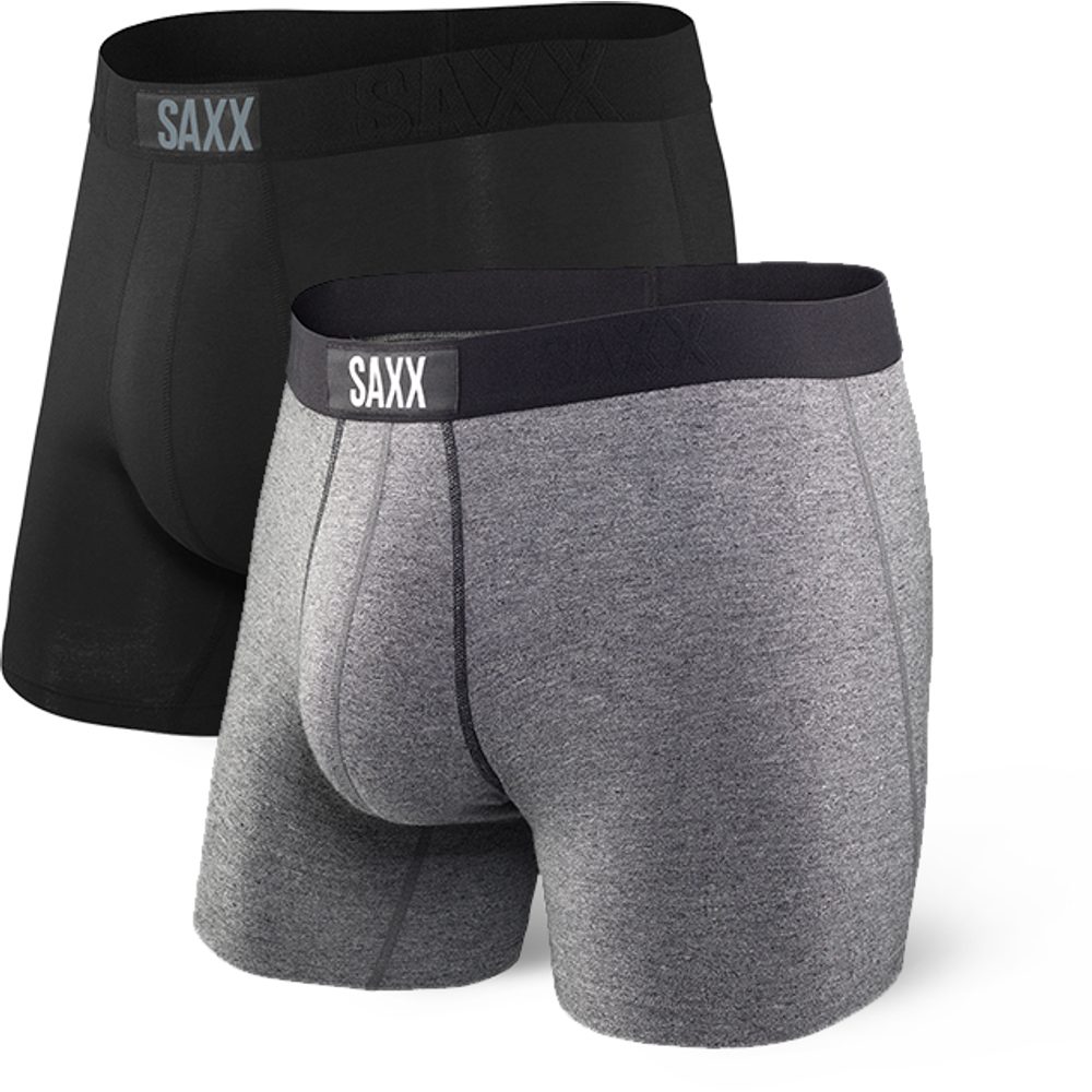 VIBE BOXER BRIEF 2PK, black/grey