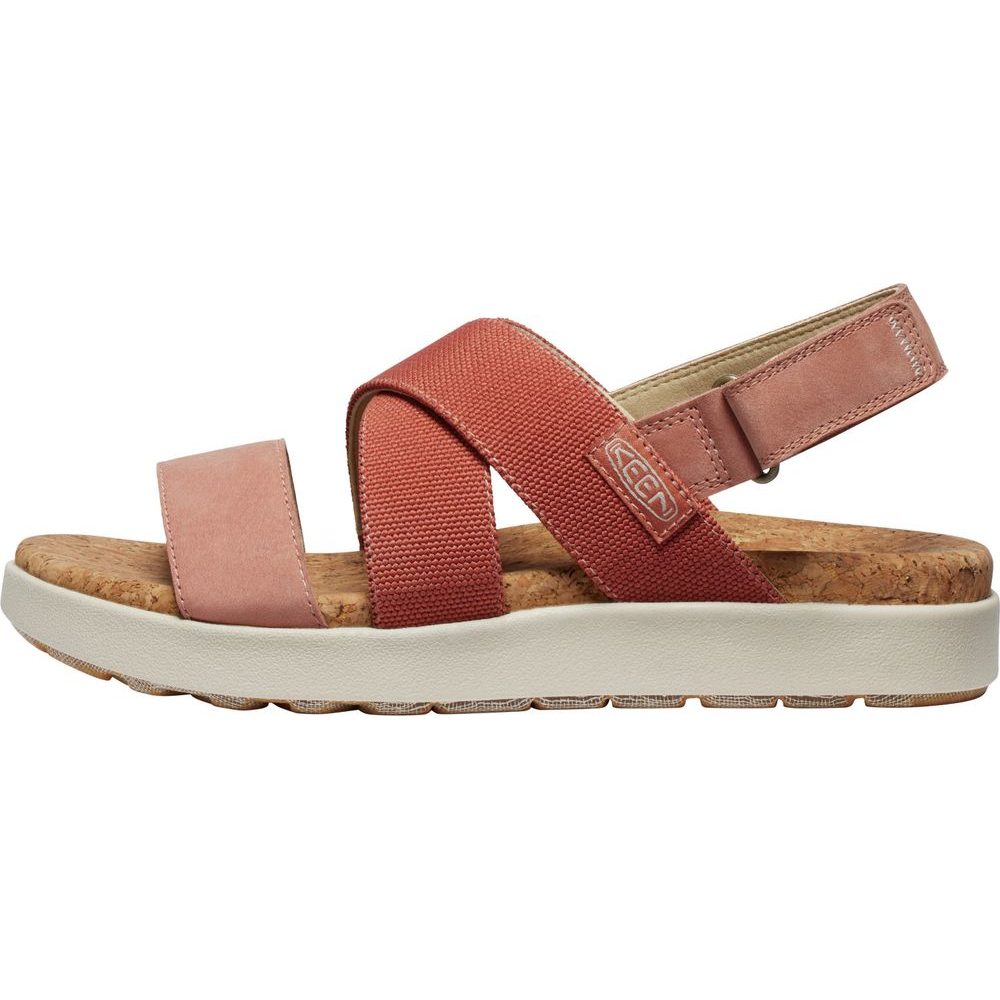 ELLE CRISS CROSS WOMEN, baked clay/cork