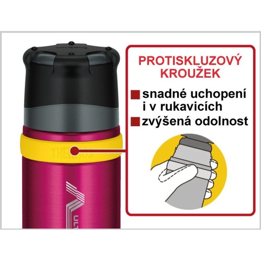 Thermos with cup for extreme conditions 500 ml, pink