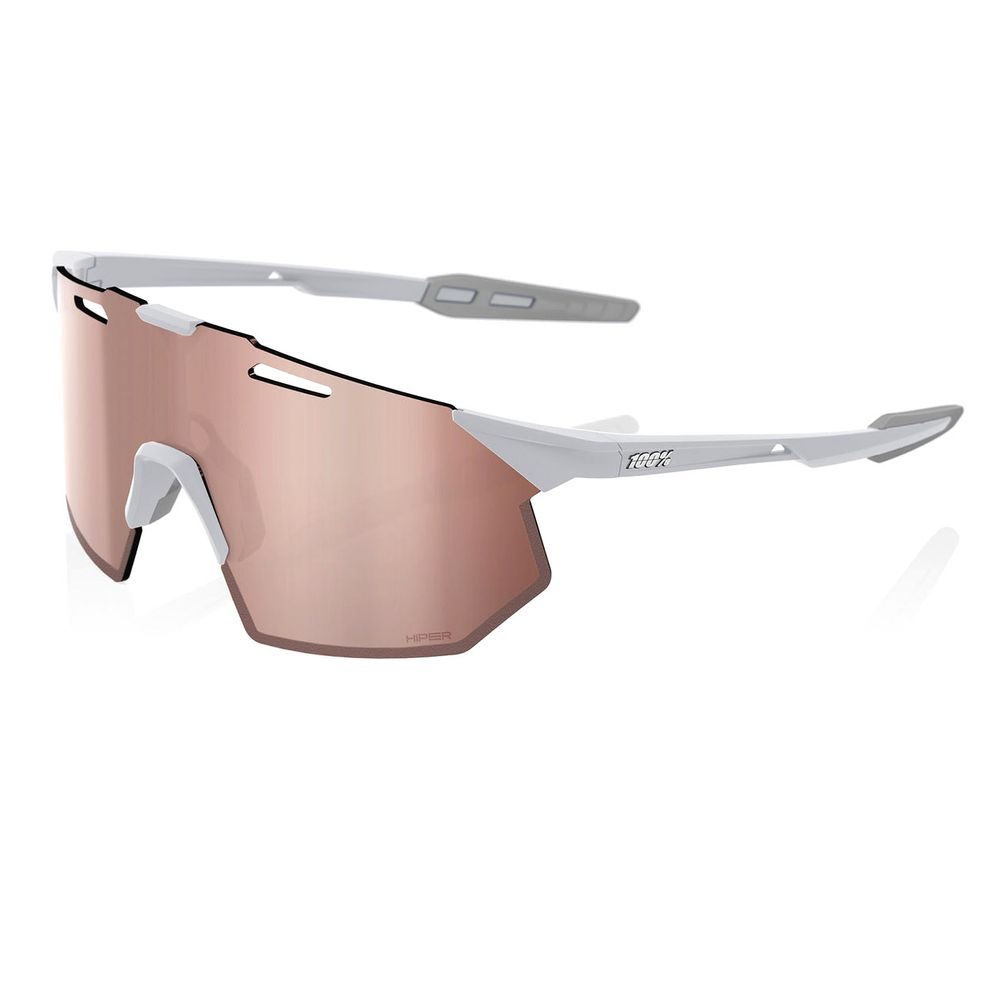 HYPERCRAFT SQ - Matte Stone Grey - HiPER Crimson Silver Mirror Lens