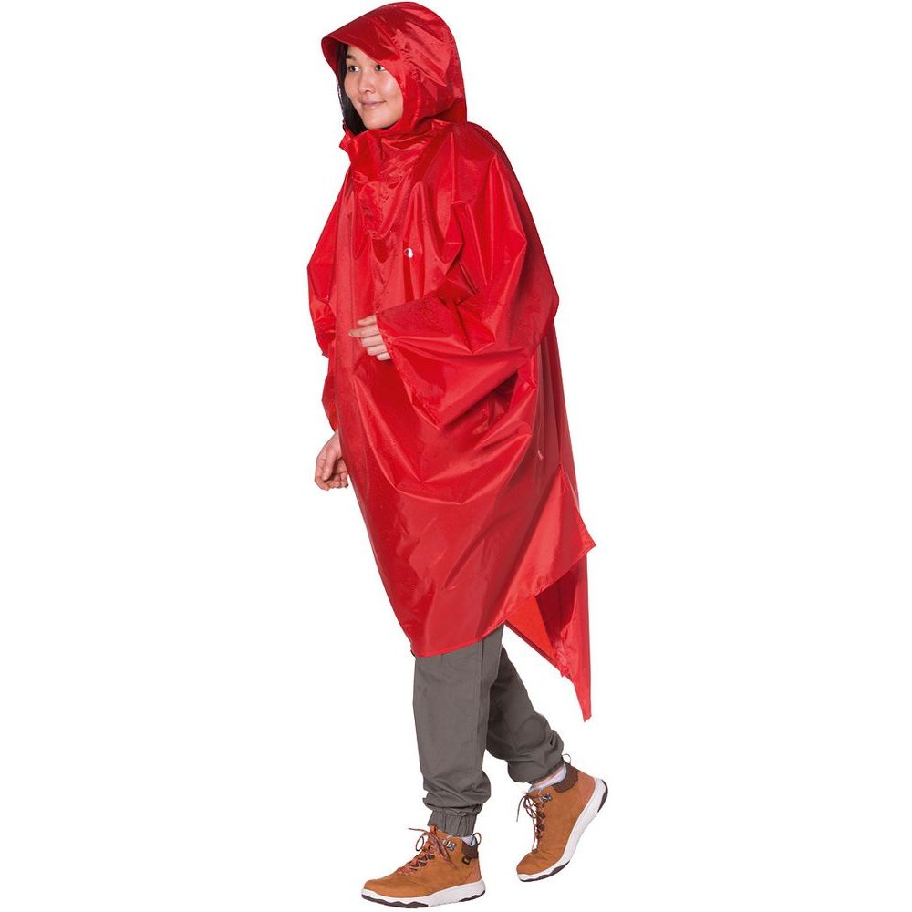Poncho 2 M-L red - raincoat