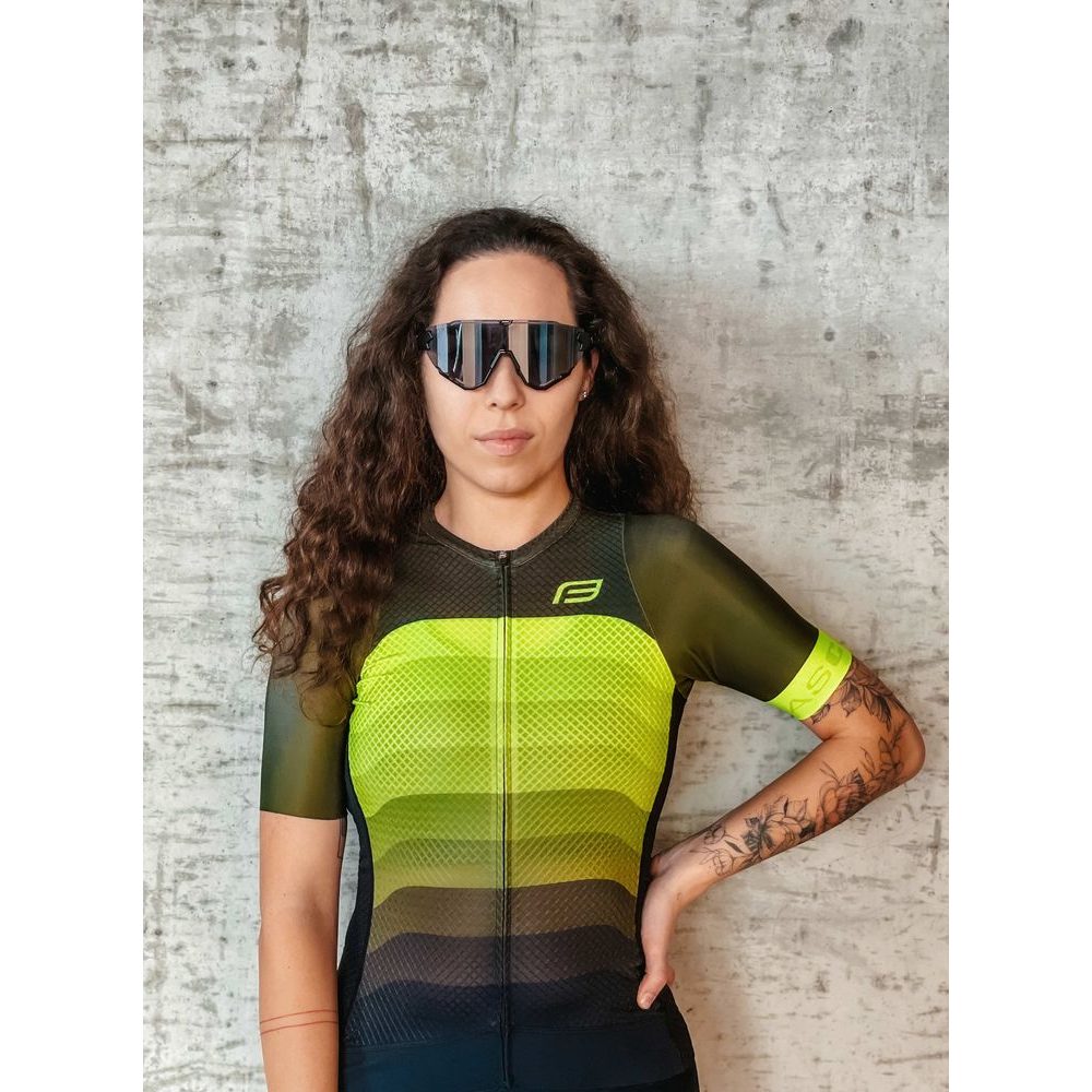 ASCENT LADY neck sleeve, green-fluo