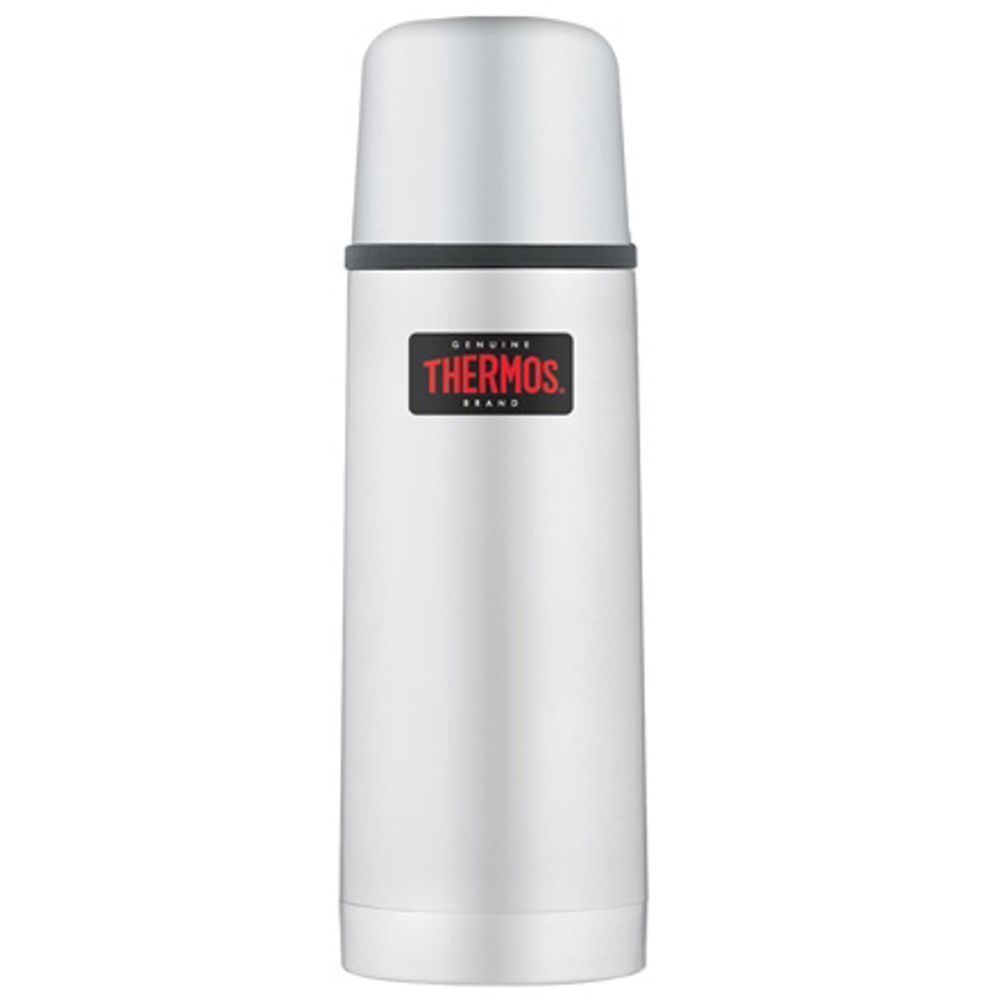 Thermos with push-button cap and cup 350 ml stainless steel