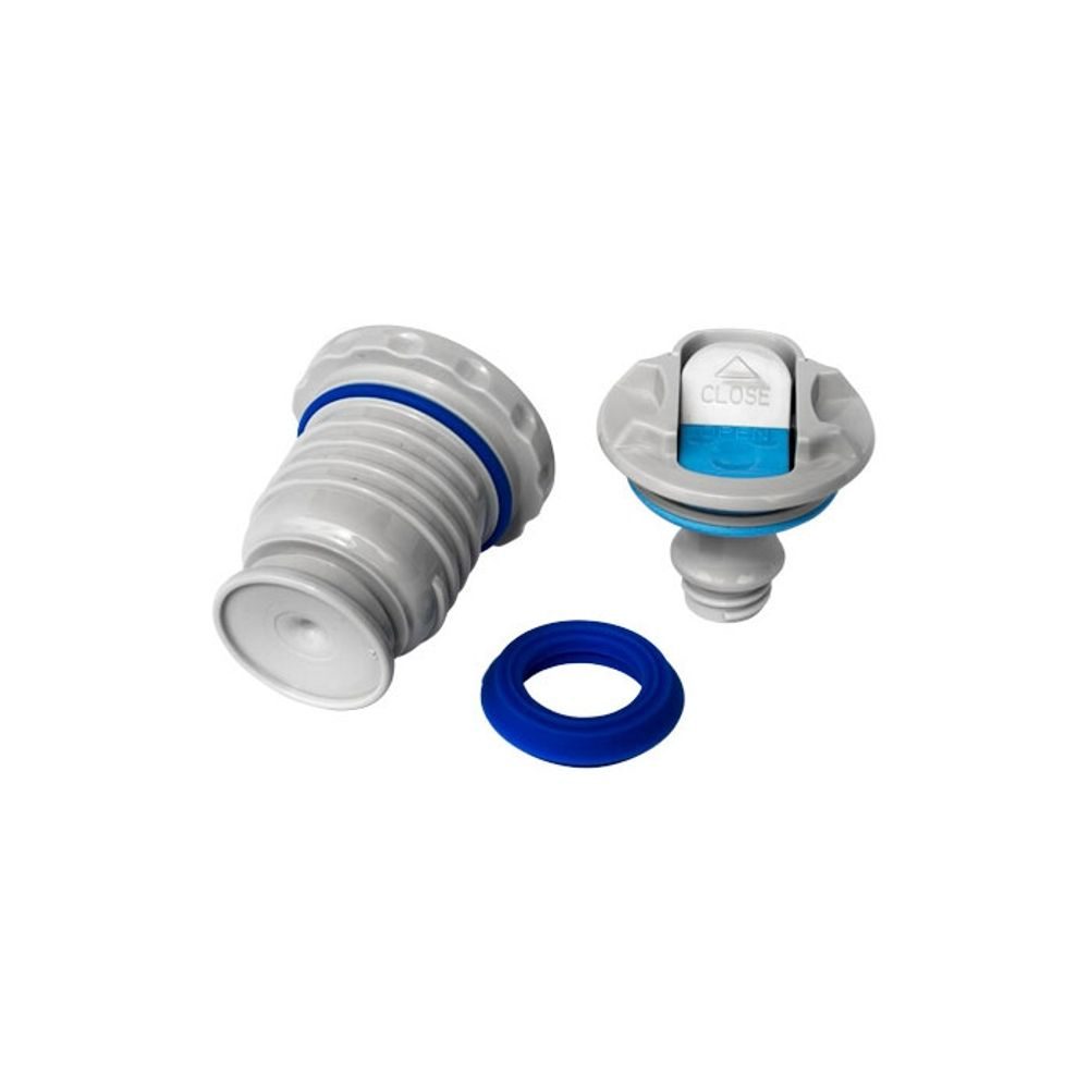 Thermos with button cap and cup 500 ml dark blue