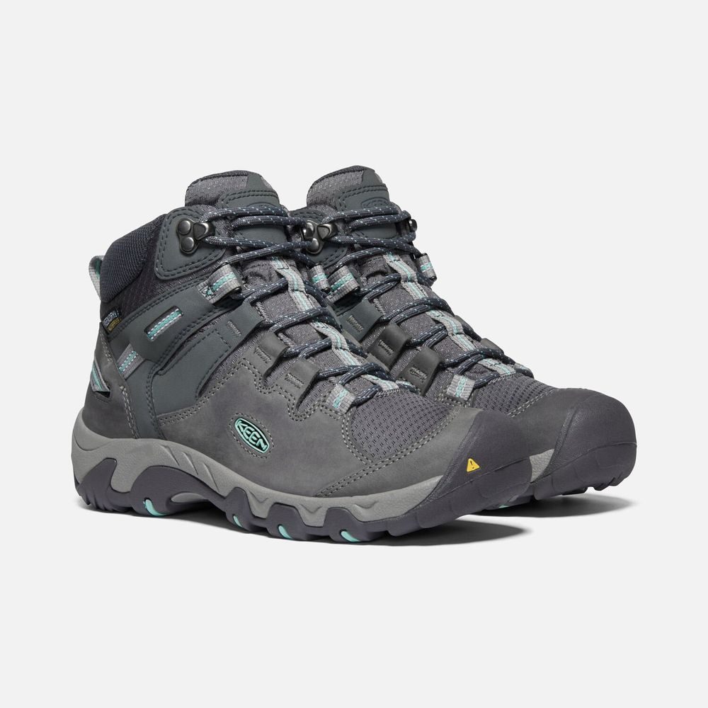 STEENS MID WP W Steel Grey/Ocean Wave