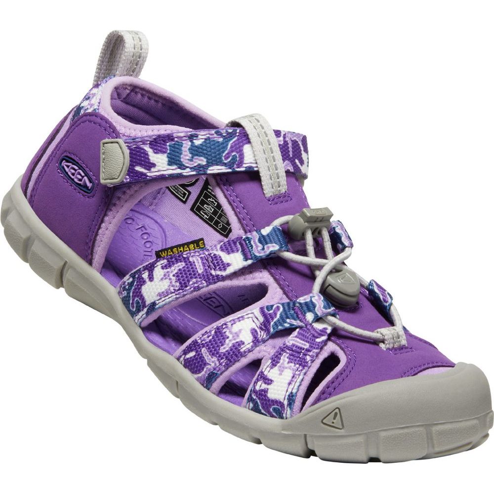 SEACAMP II CNX YOUTH, camo/tillandsia purple