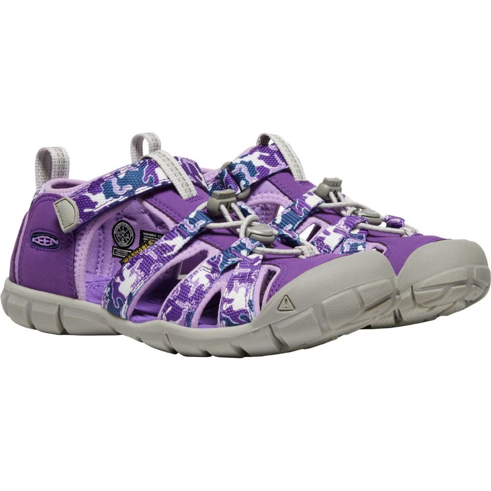 SEACAMP II CNX YOUTH, camo/tillandsia purple
