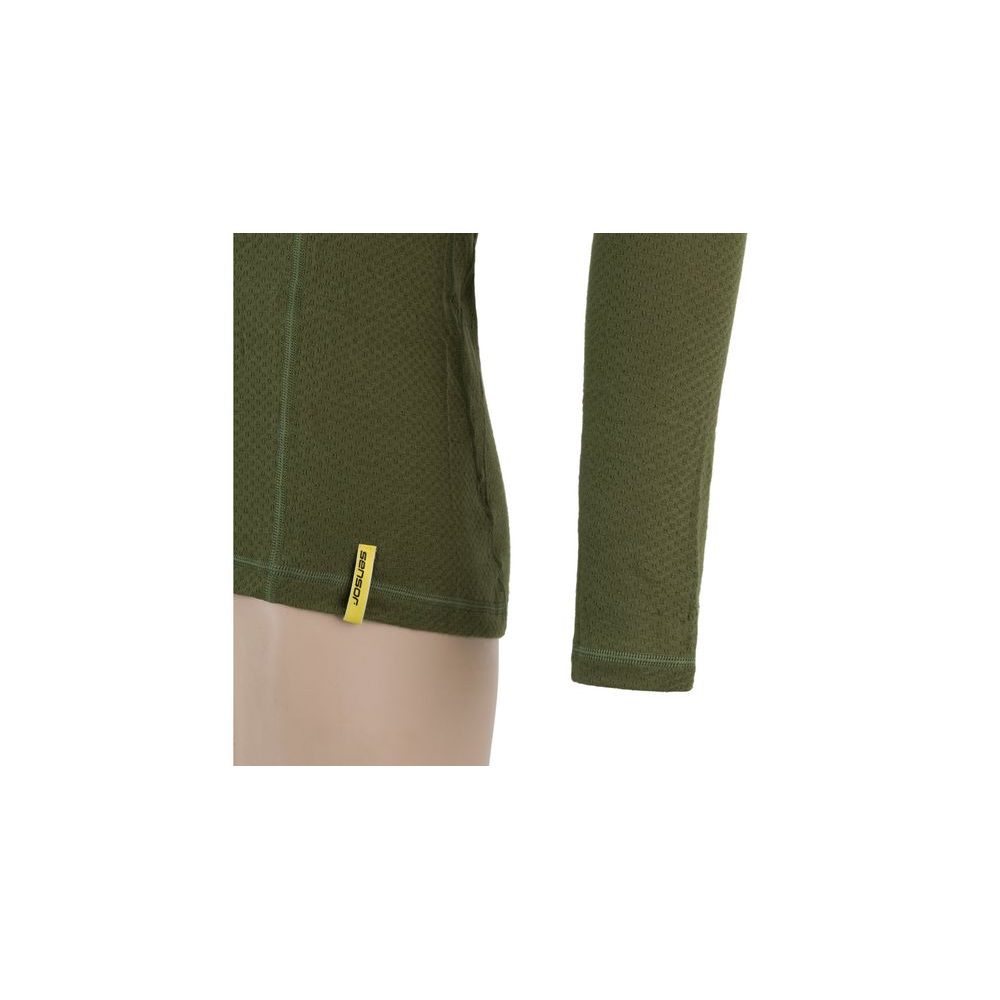 MERINO DF pánské triko dl. rukáv safari