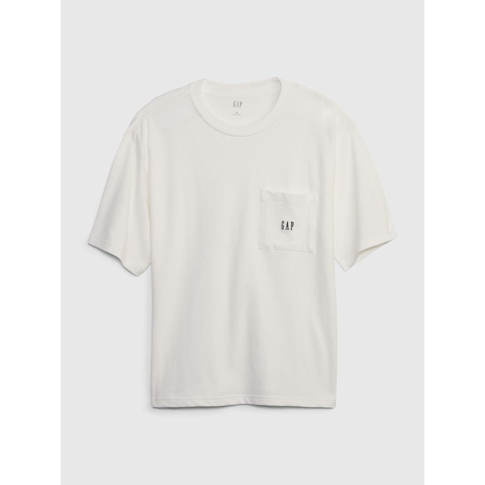 648973-00 Tričko pique oversized Bílá