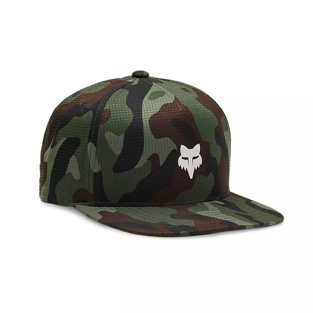 Fox Head Camo Tech Snapback, Green Camo
