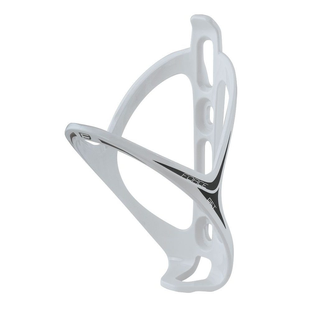 GET plastic, white-black glossy