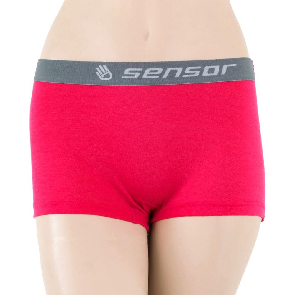 MERINO ACTIVE dámské kalhotky s nohavičkou magenta