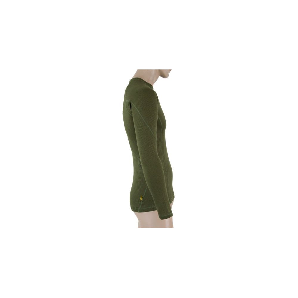 MERINO DF pánské triko dl. rukáv safari