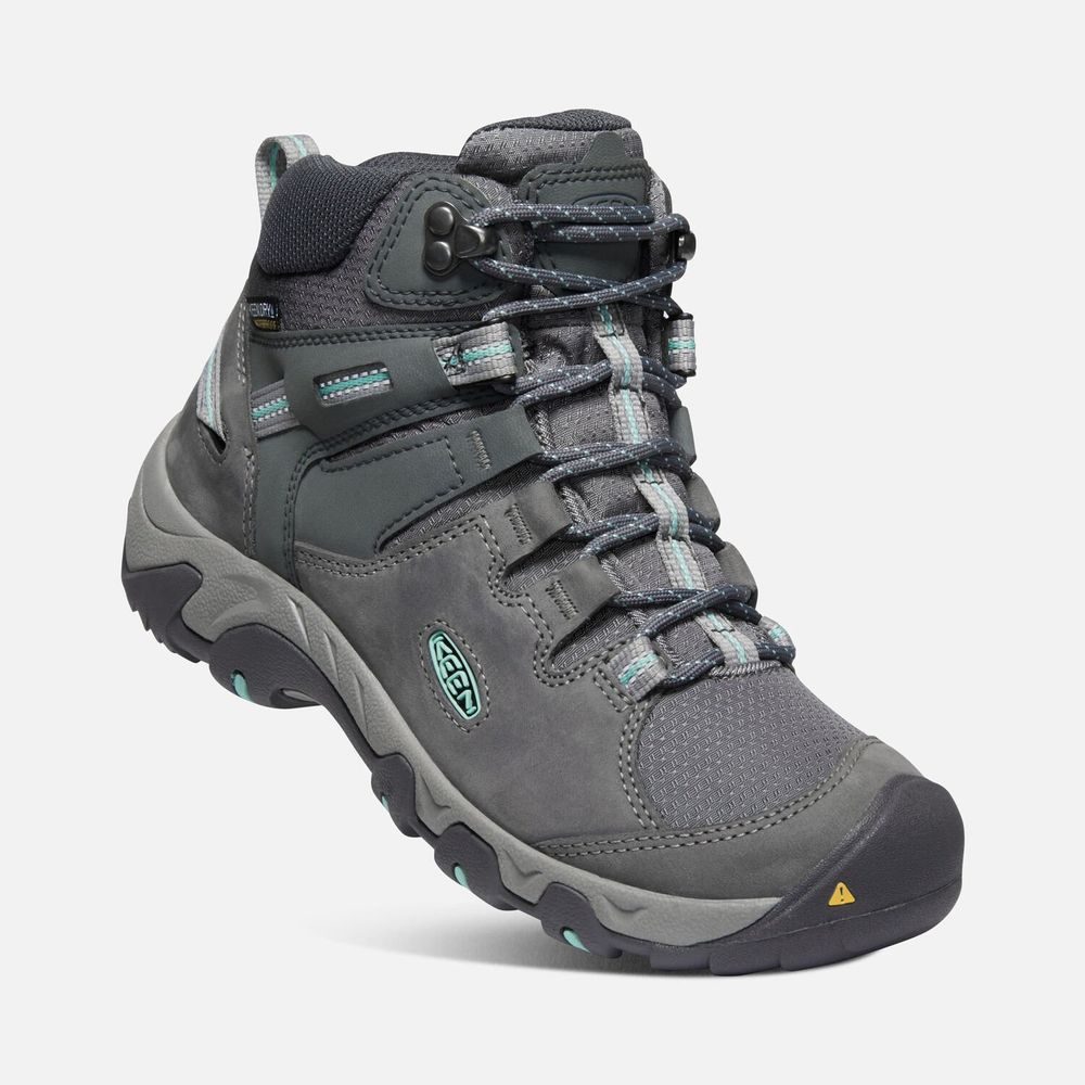 STEENS MID WP W Steel Grey/Ocean Wave