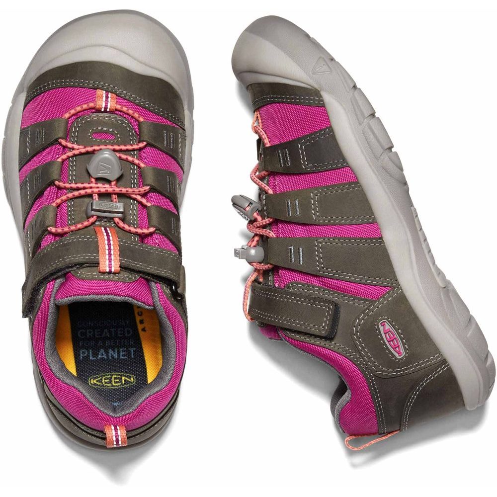 NEWPORT SHOE YOUTH, grey/very berry