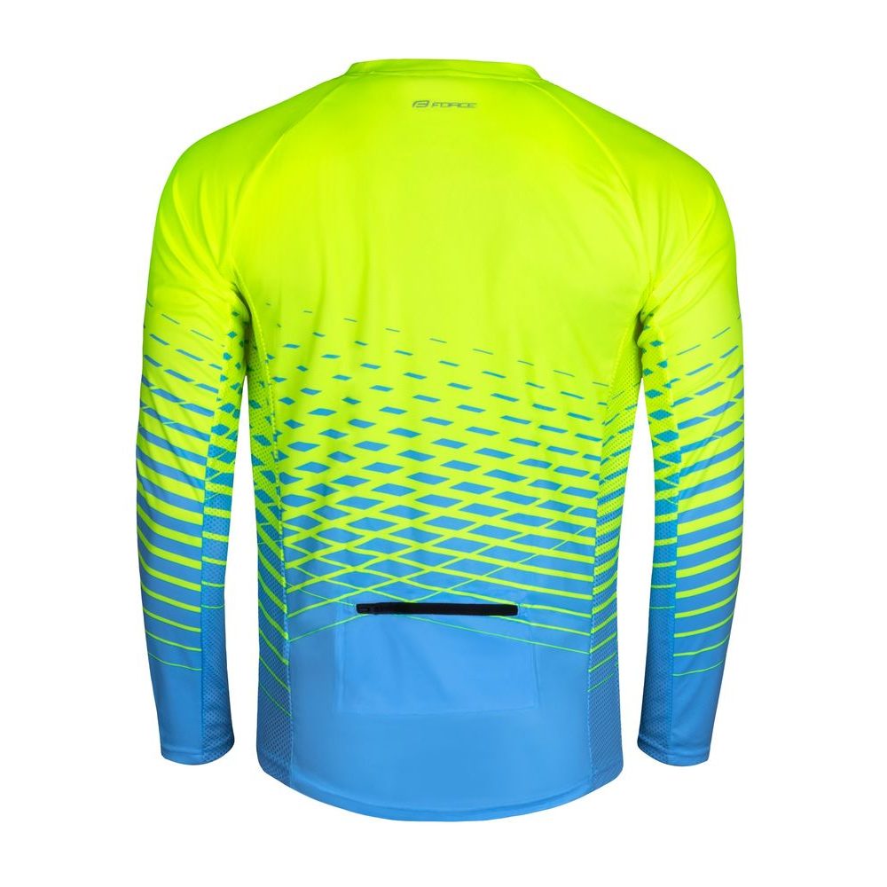 MTB ANGLE dl. rukáv, fluo-modrý