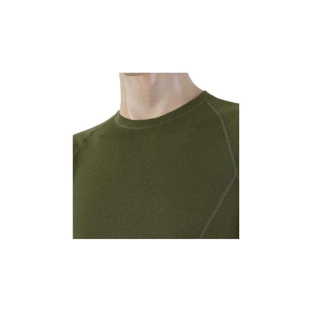 MERINO DF pánské triko dl. rukáv safari