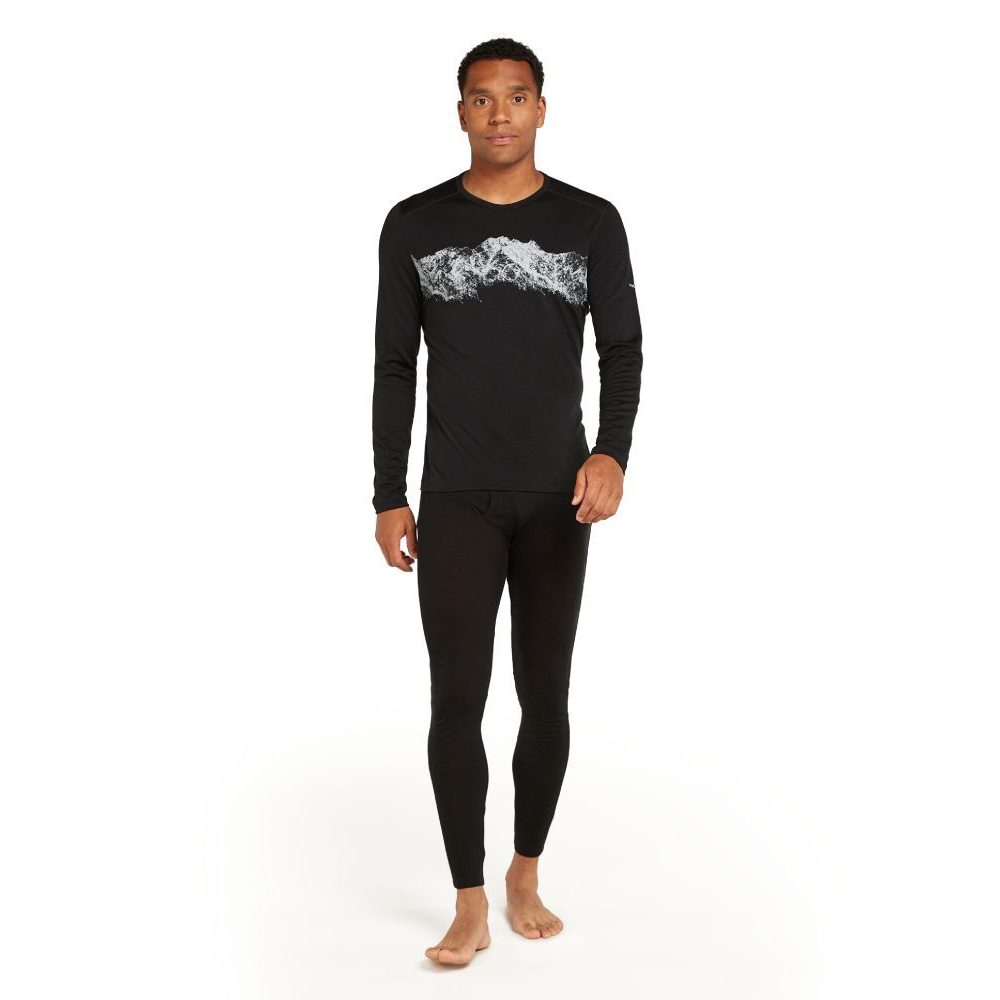 M Mer 200 Oasis LS Crewe Remarkables, BLACK