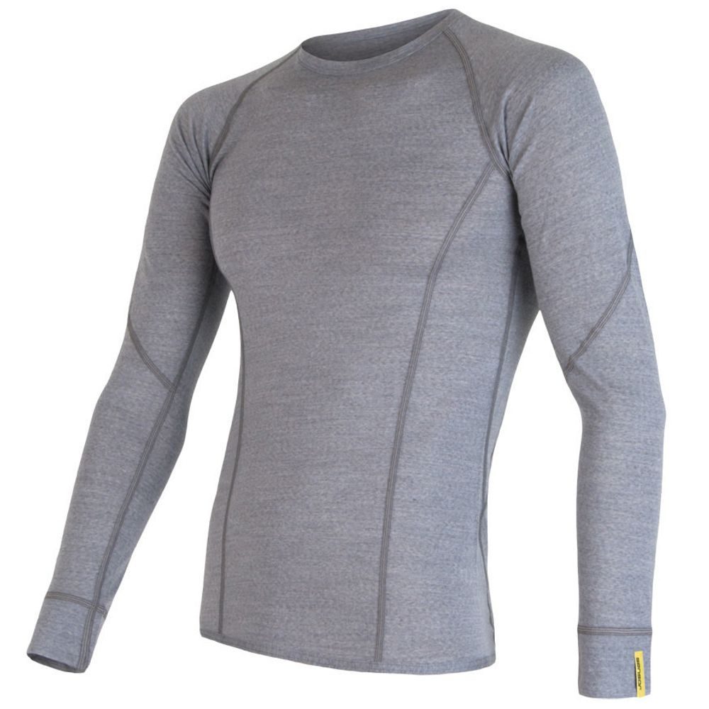 MERINO ACTIVE pánské triko dl.rukáv sv.šedá
