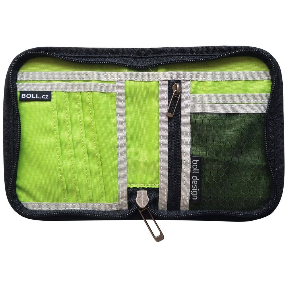 ZIP WALLET black-lime