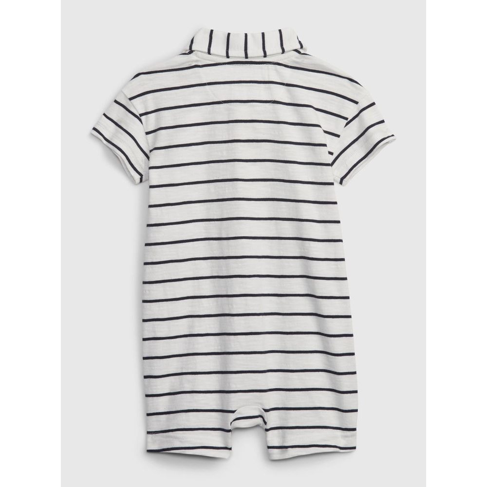 599552-00 Baby pruhovaný overal Bílá