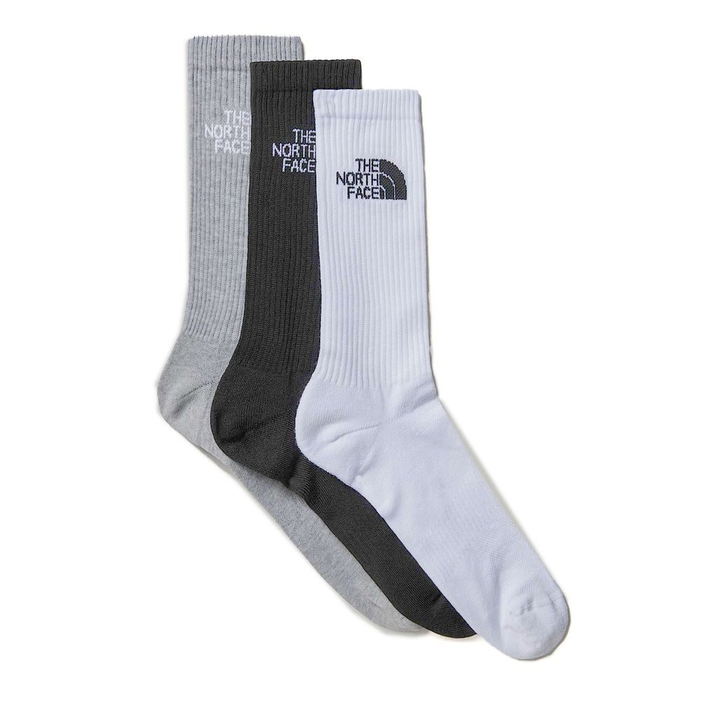 MULTI SPORT CUSH CREW SOCK 3P, BLACK ASSORTED