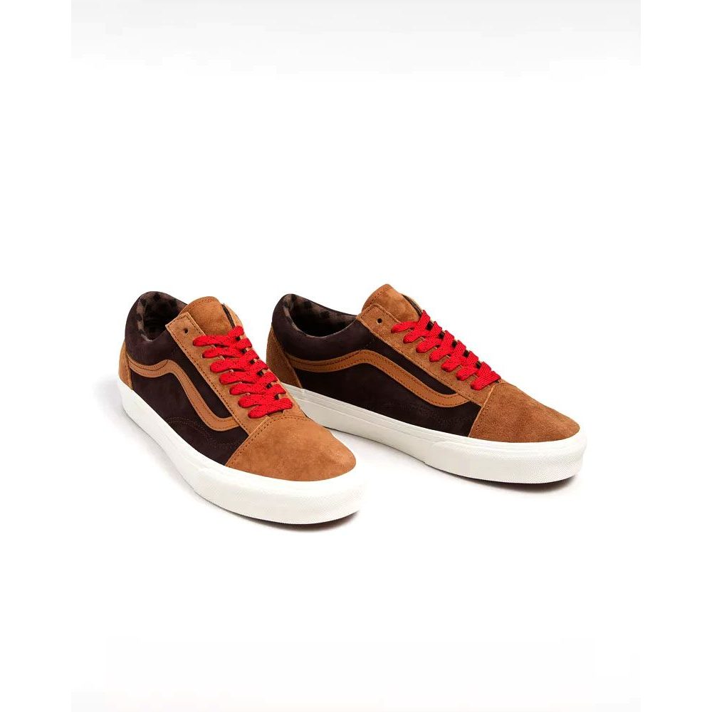 Old Skool PIG SUEDE PLAID GLAZED GINGER