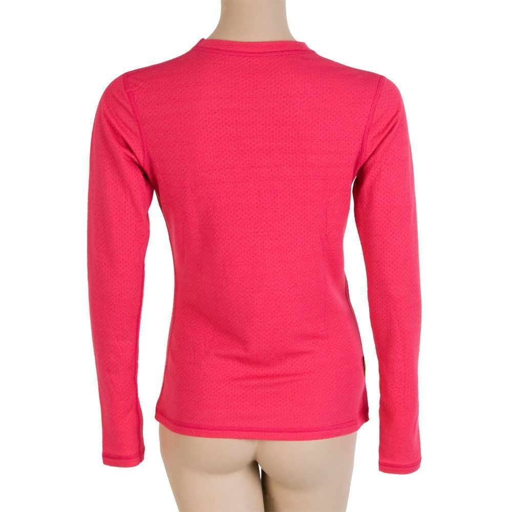 MERINO DF dámské triko dl.rukáv magenta