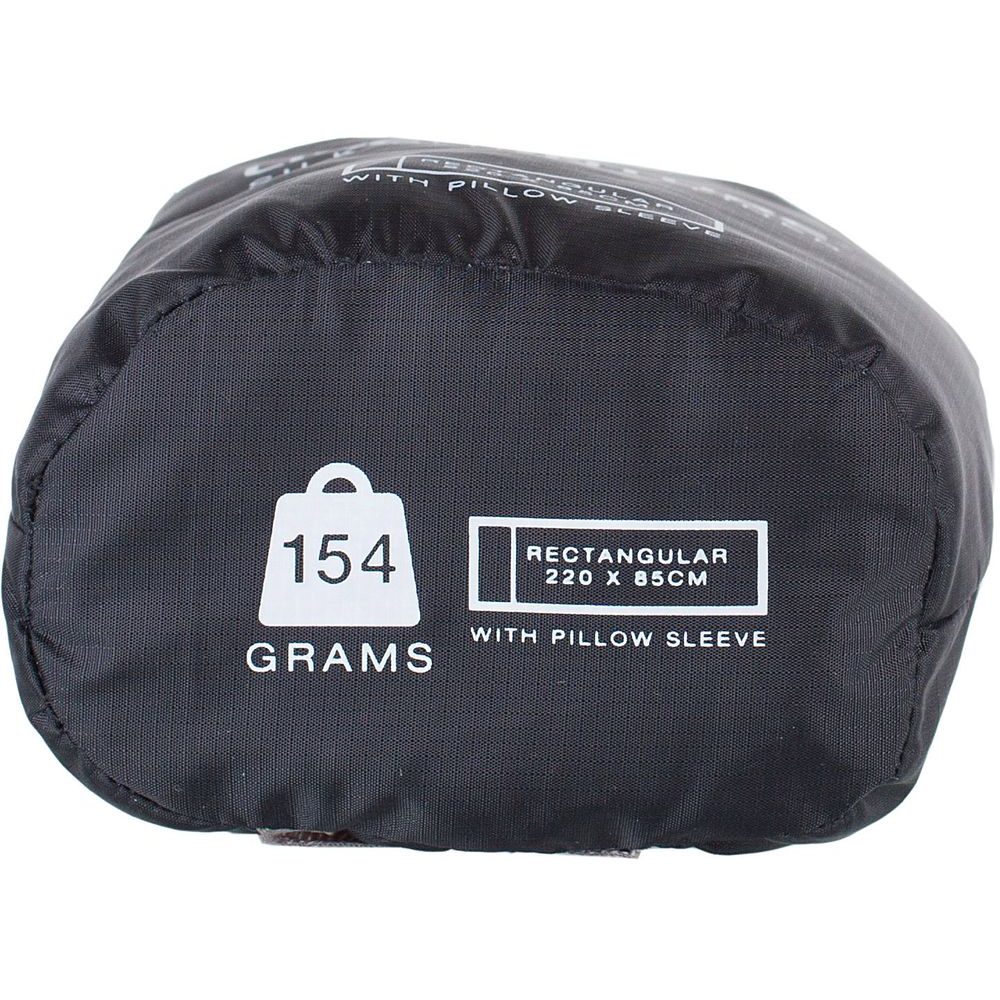 Silk Sleeping Bag Liner black rectangular
