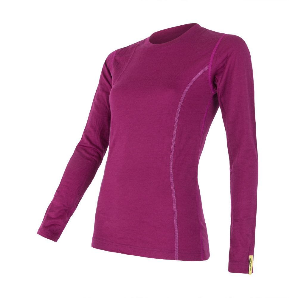 MERINO ACTIVE dámské triko dl.rukáv lilla