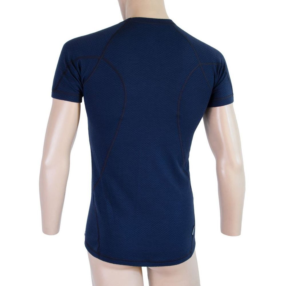 MERINO DF pánské triko kr.rukáv deep blu