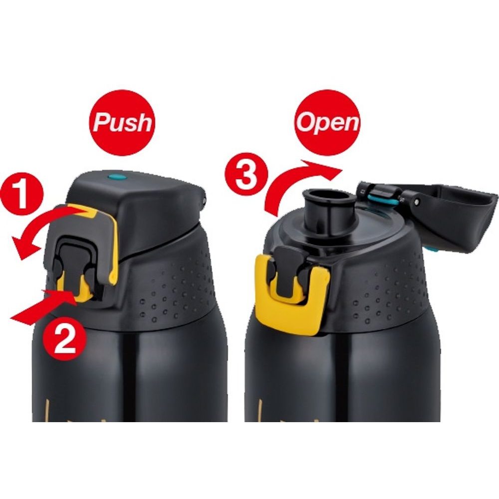 Hydrating thermos 1,0 l black