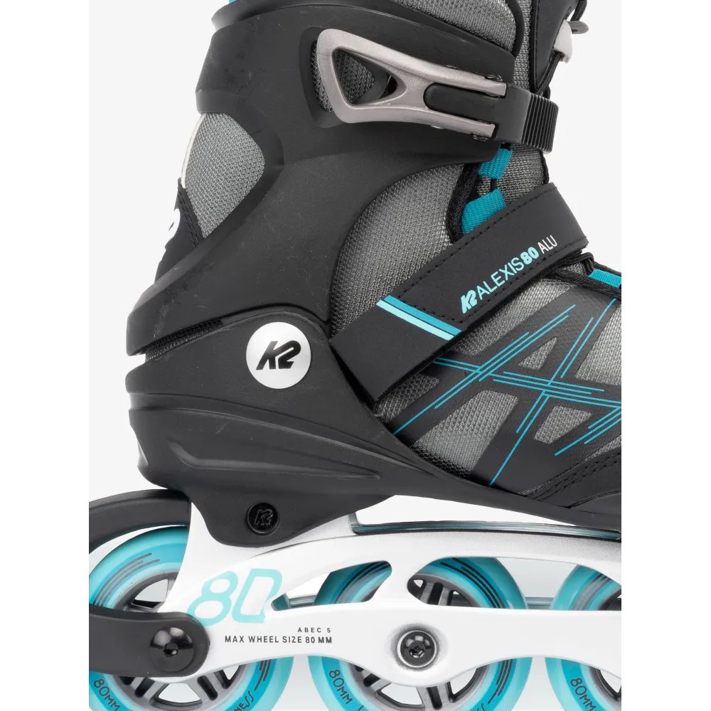 ALEXIS 80 ALU gray cyan