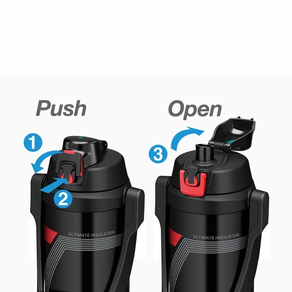 Hydration thermos 2,0 l black