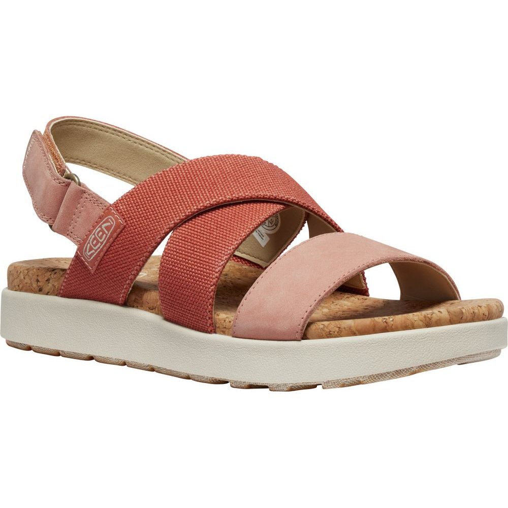 ELLE CRISS CROSS WOMEN, baked clay/cork