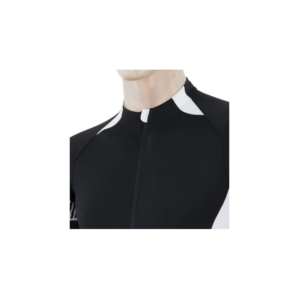 CYKLO RACE pánský dres kr.ruk., černá/bílá