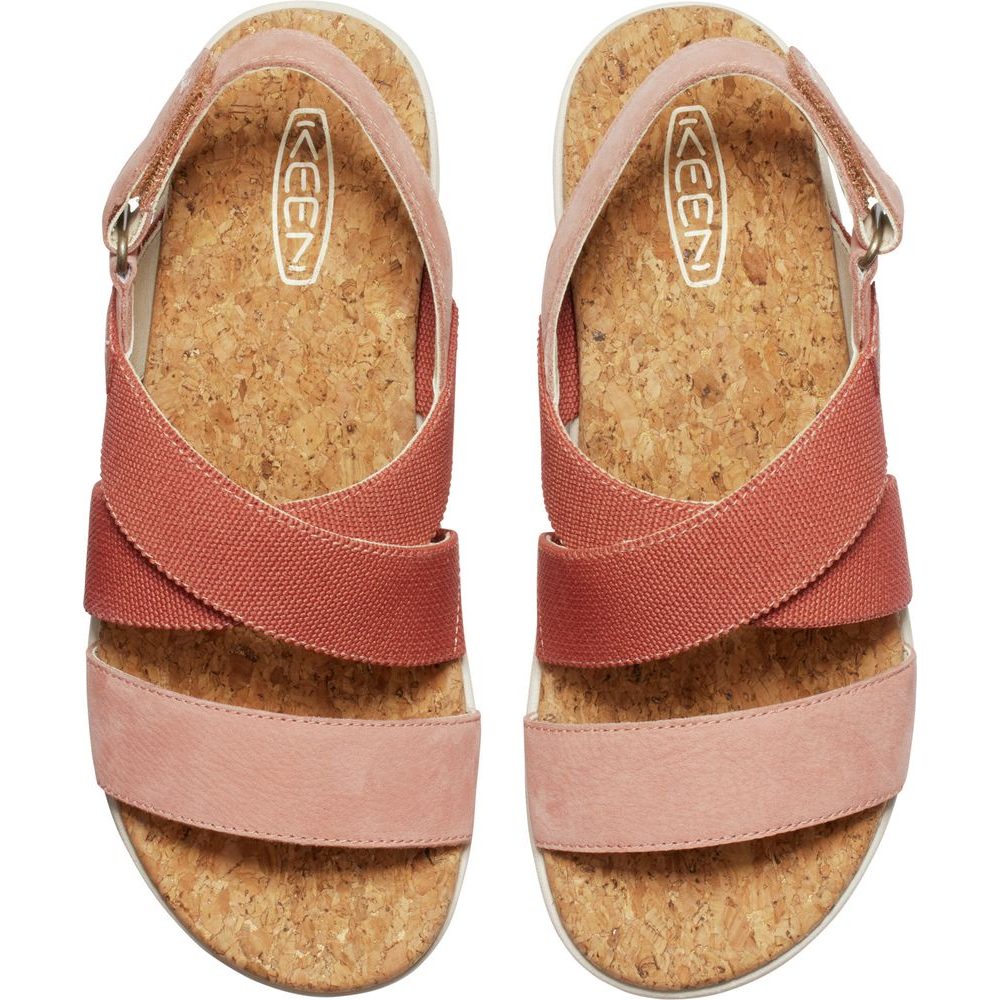 ELLE CRISS CROSS WOMEN, baked clay/cork