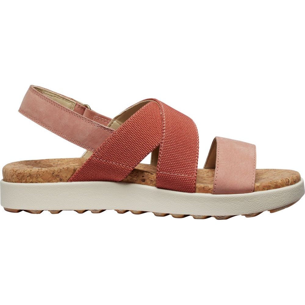 ELLE CRISS CROSS WOMEN, baked clay/cork