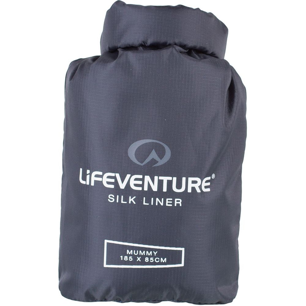 Silk Sleeping Bag Liner grey mummy