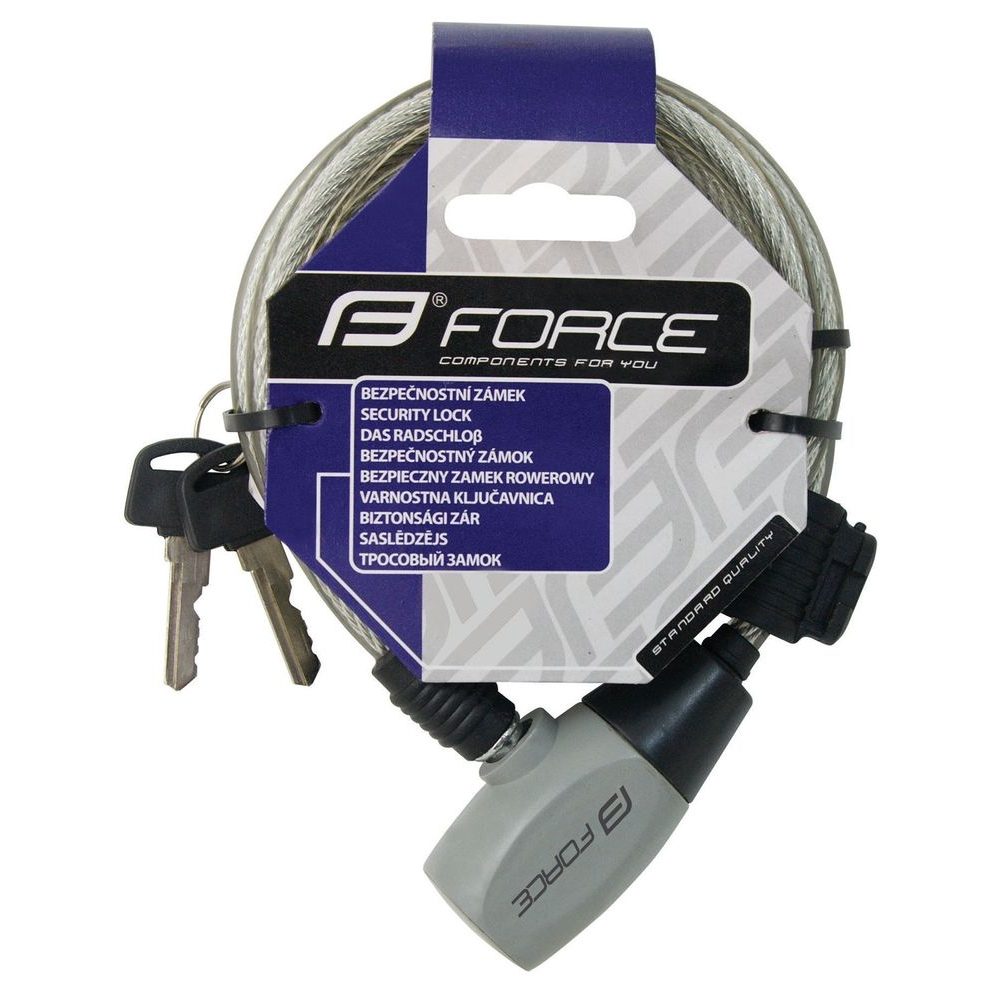 RON spiral with holder 185cm/8mm, clear