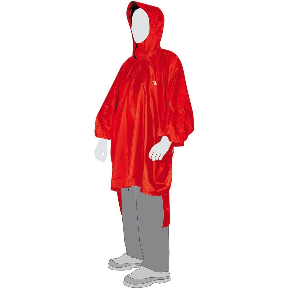 Poncho 2 M-L red - raincoat