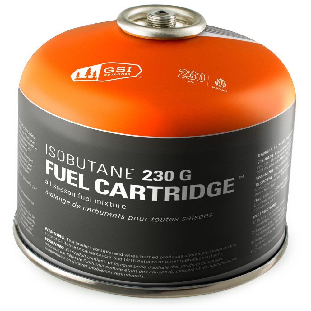 Isobutane Fuel Cartridge 230g grey