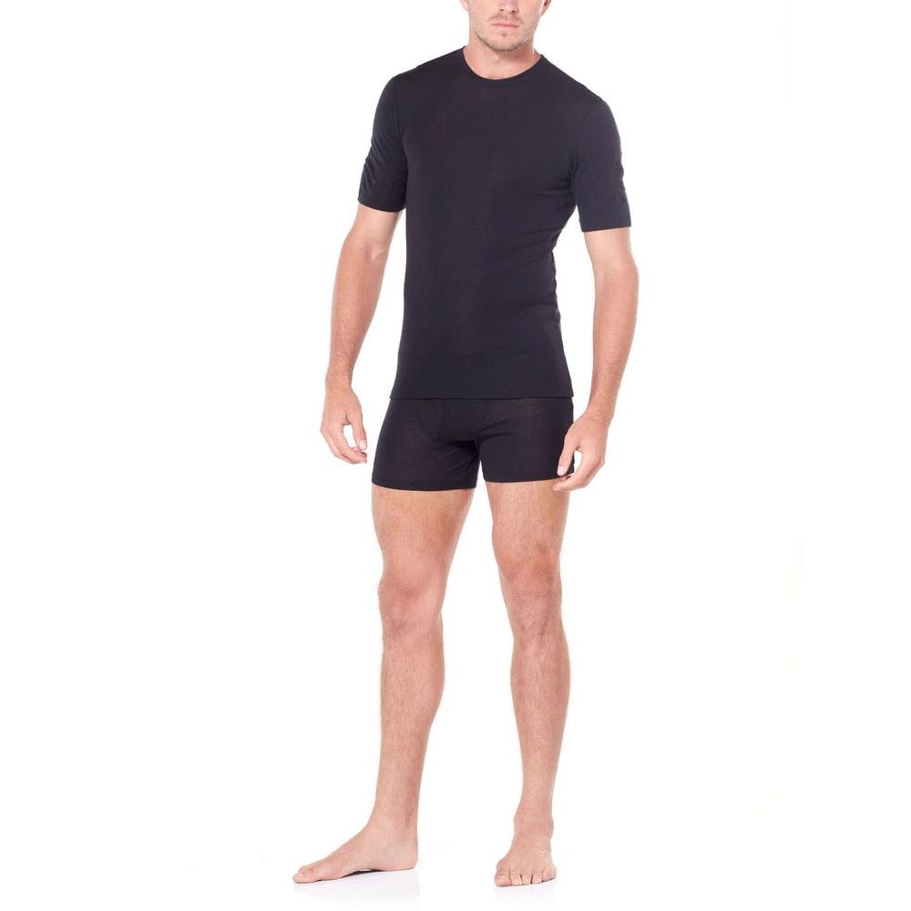 M 175 Everyday Boxers w fly BLACK
