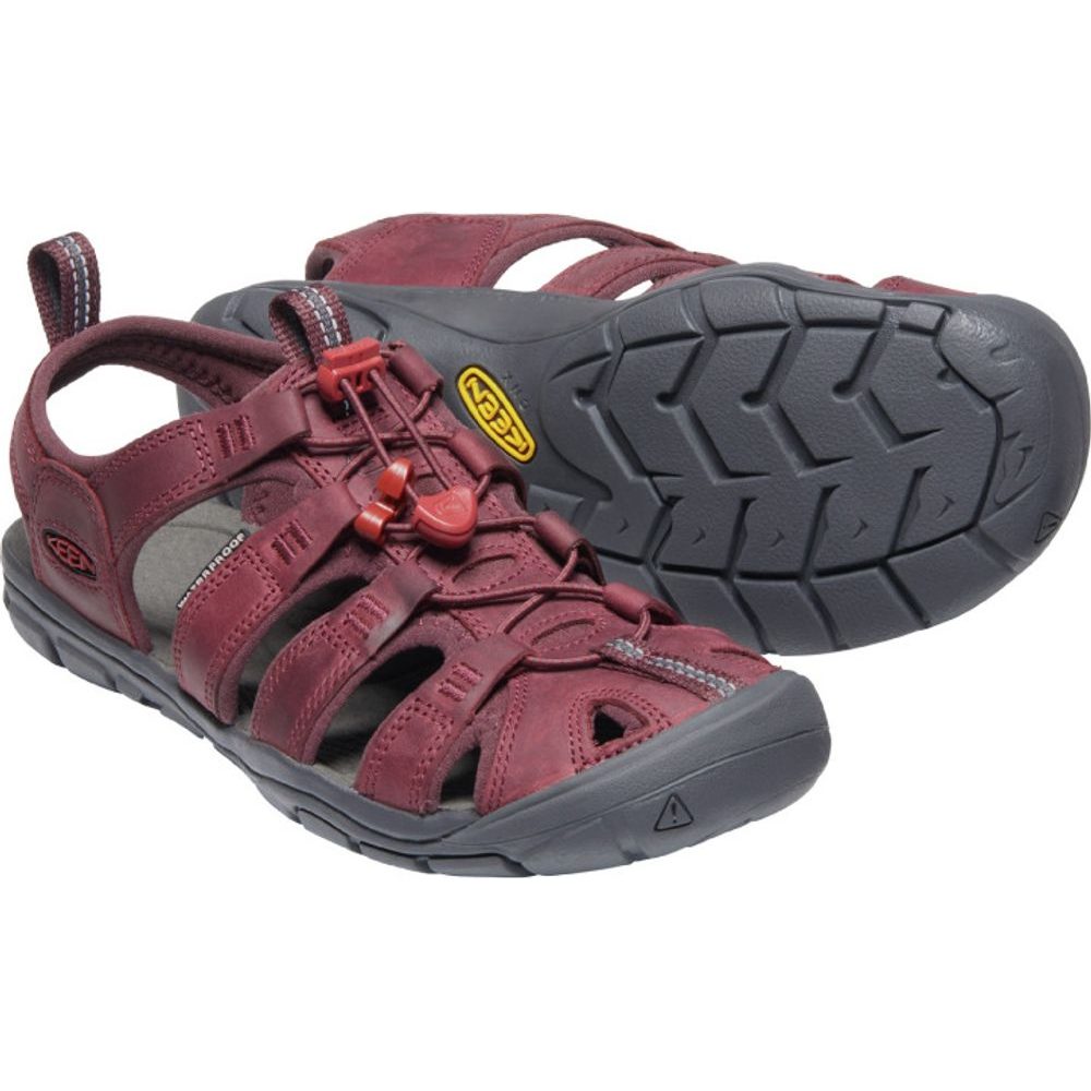 CLEARWATER CNX LEATHER WOMEN, wine/red dahlia