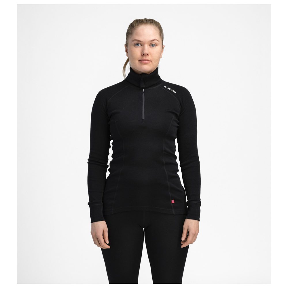 WarmWool polo W's Jet Black