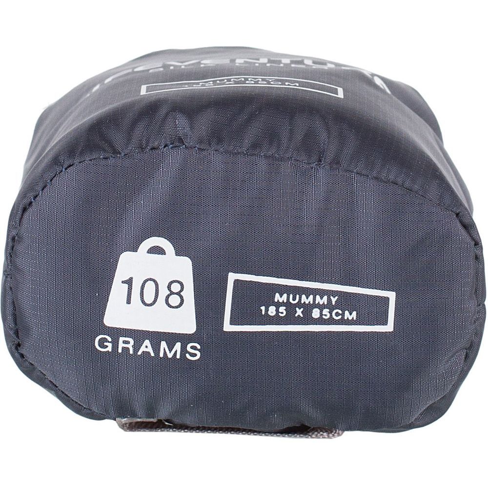 Silk Sleeping Bag Liner grey mummy